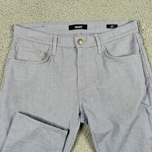 Mavi Jake Slim Leg Men's Jeans Size 32/32‎ Light Blue Patterned Casual